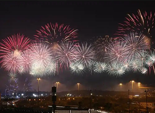 兴仁市焰火晚会
